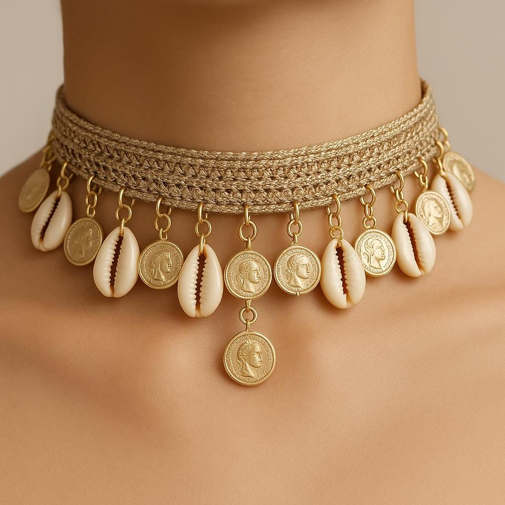 Gold Metal Coin Trim Lace for Belly Dance Boho Waist Belt Festival Skirt Potli Bag Choker Headband DIY Crafting Tribal Jewelry Costume Decor