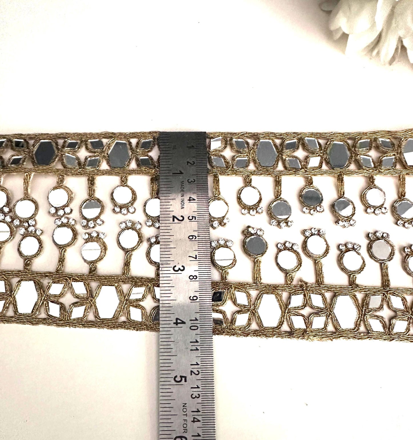 Handmade Indian Mirror Belt Jewelry Gold Embroidered Mirror Waist Belt for Saree Lehenga Flamenco Fiesta Outfit Boho Festival Belt Spain