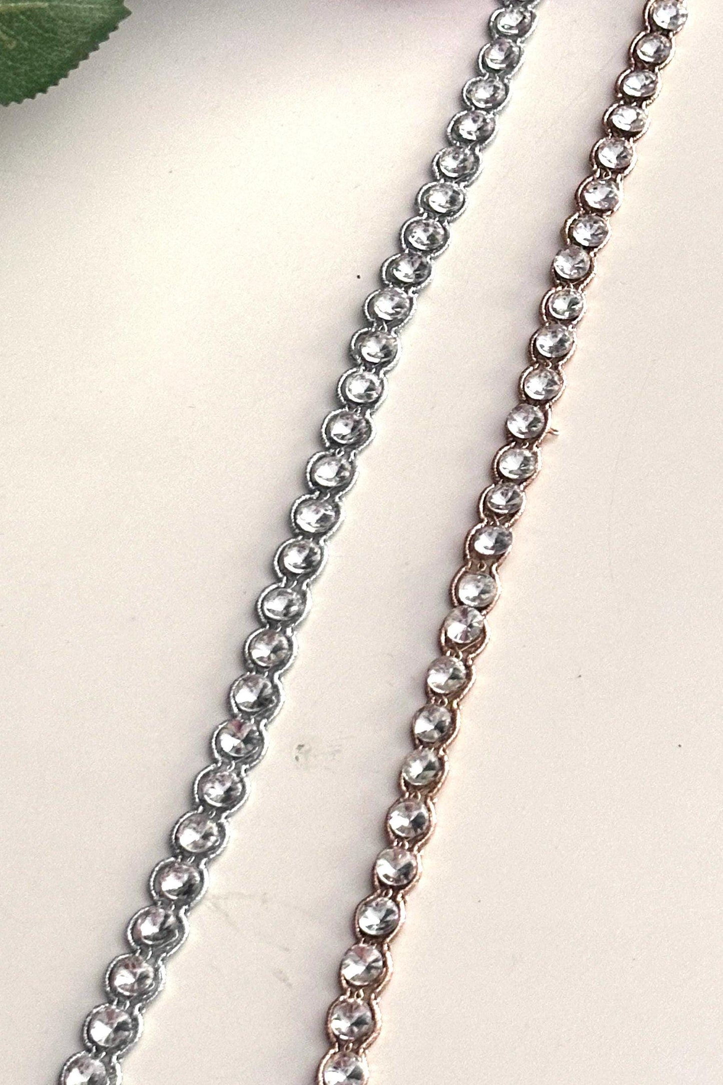 Silver Rose Gold Rhinestone Chain Trim Crystal Cup Chain for Costume Edging Lace Jewelry Design Making Bridal Decor Ribbo DIY Sewing Project