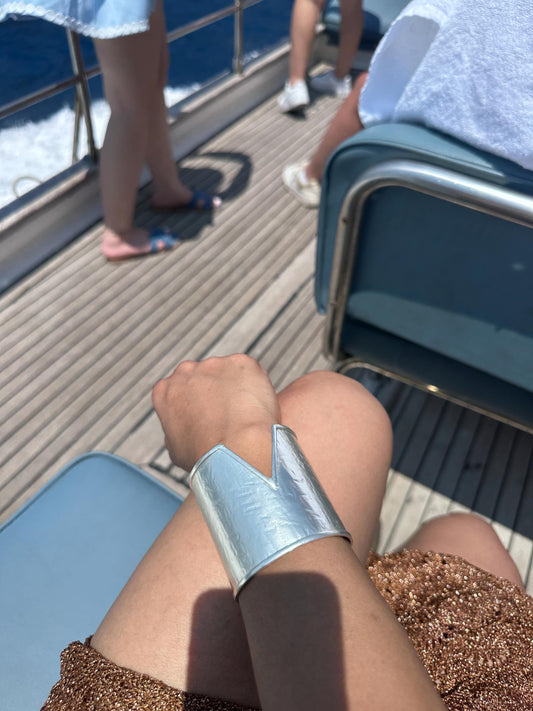 Handmade Cuff Bracelet For Women Silver