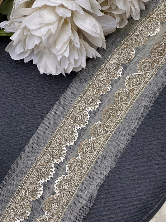 Shimmering Zari Trim
