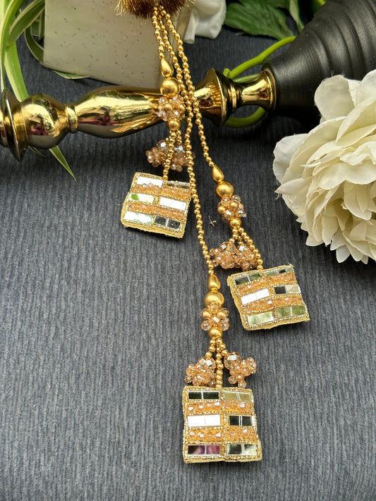 Crystal Decor Cut Dana Tassel Gold