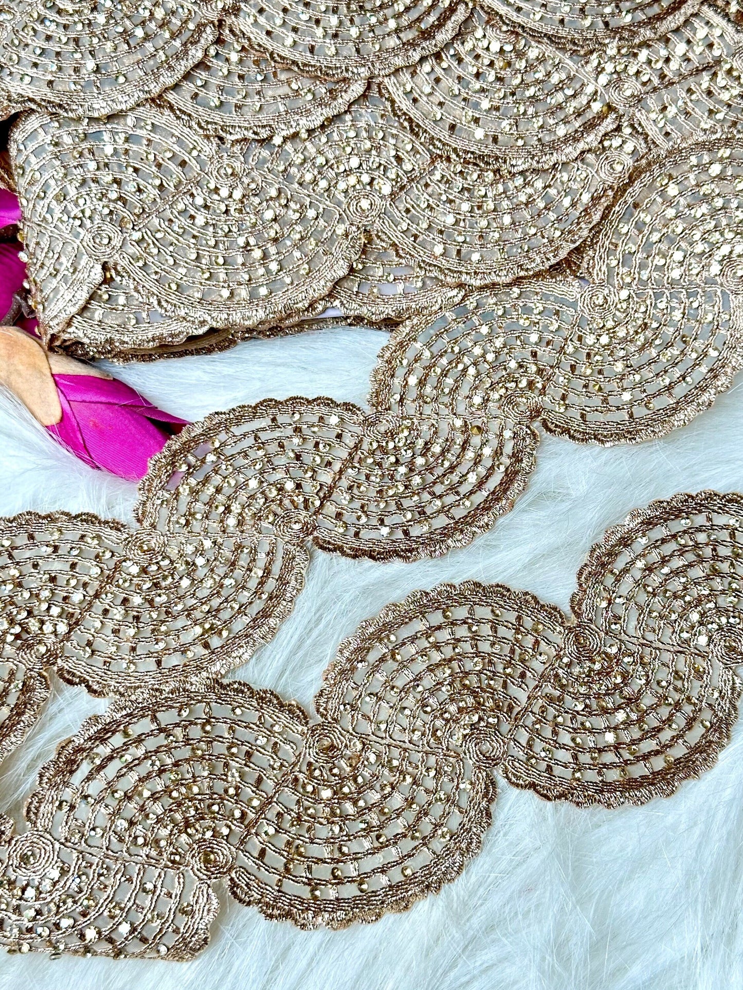 Zircon Sari Trim