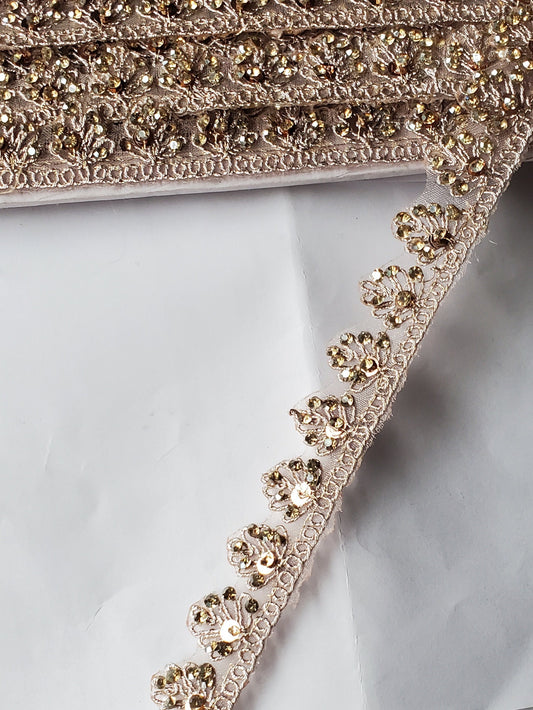 Subtle Beaded Zircon Trim