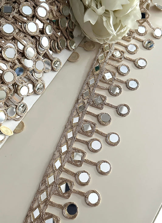 Suspended Mirror Trim Rose Gold