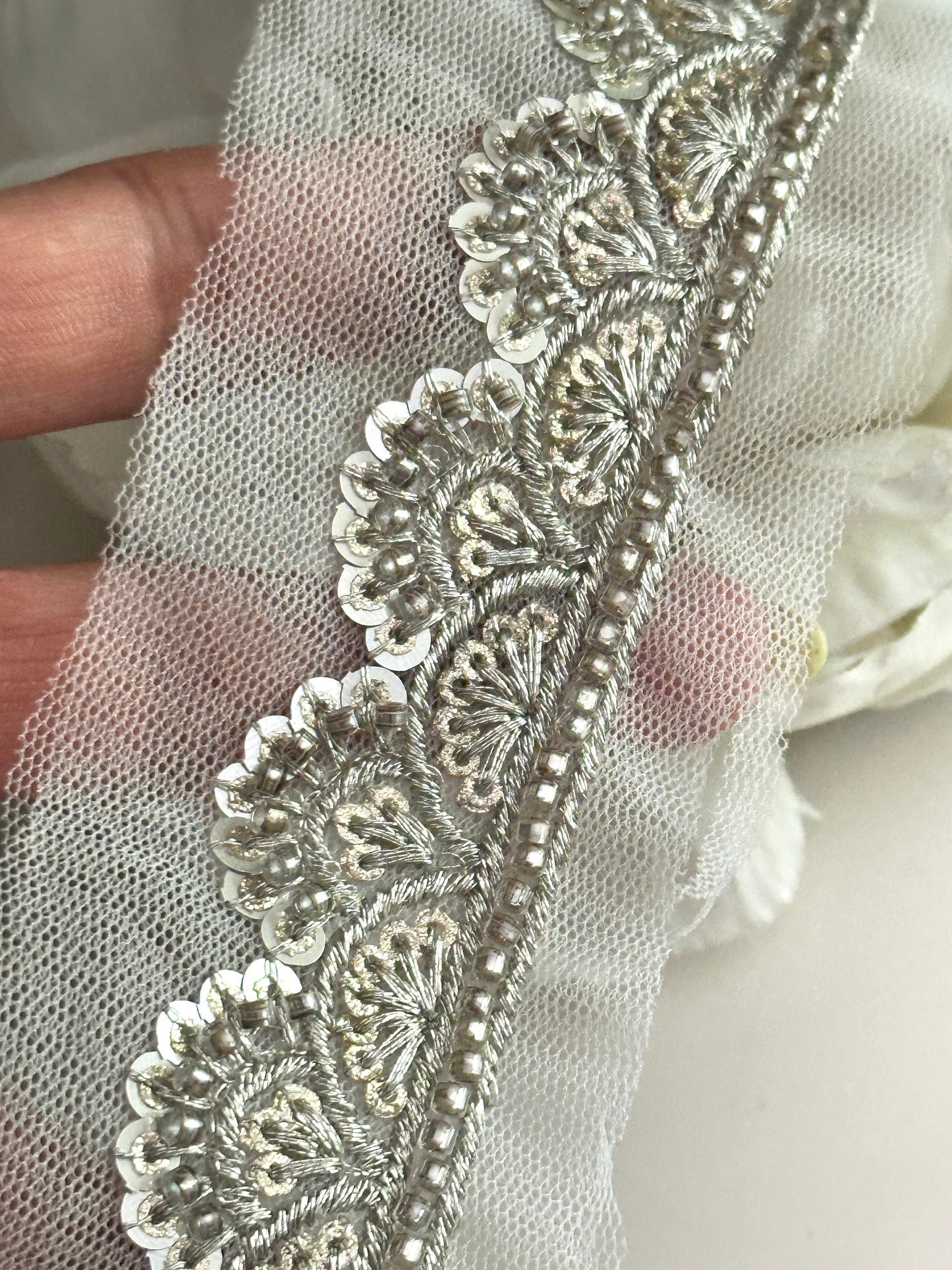 Shimmering Zari Trim