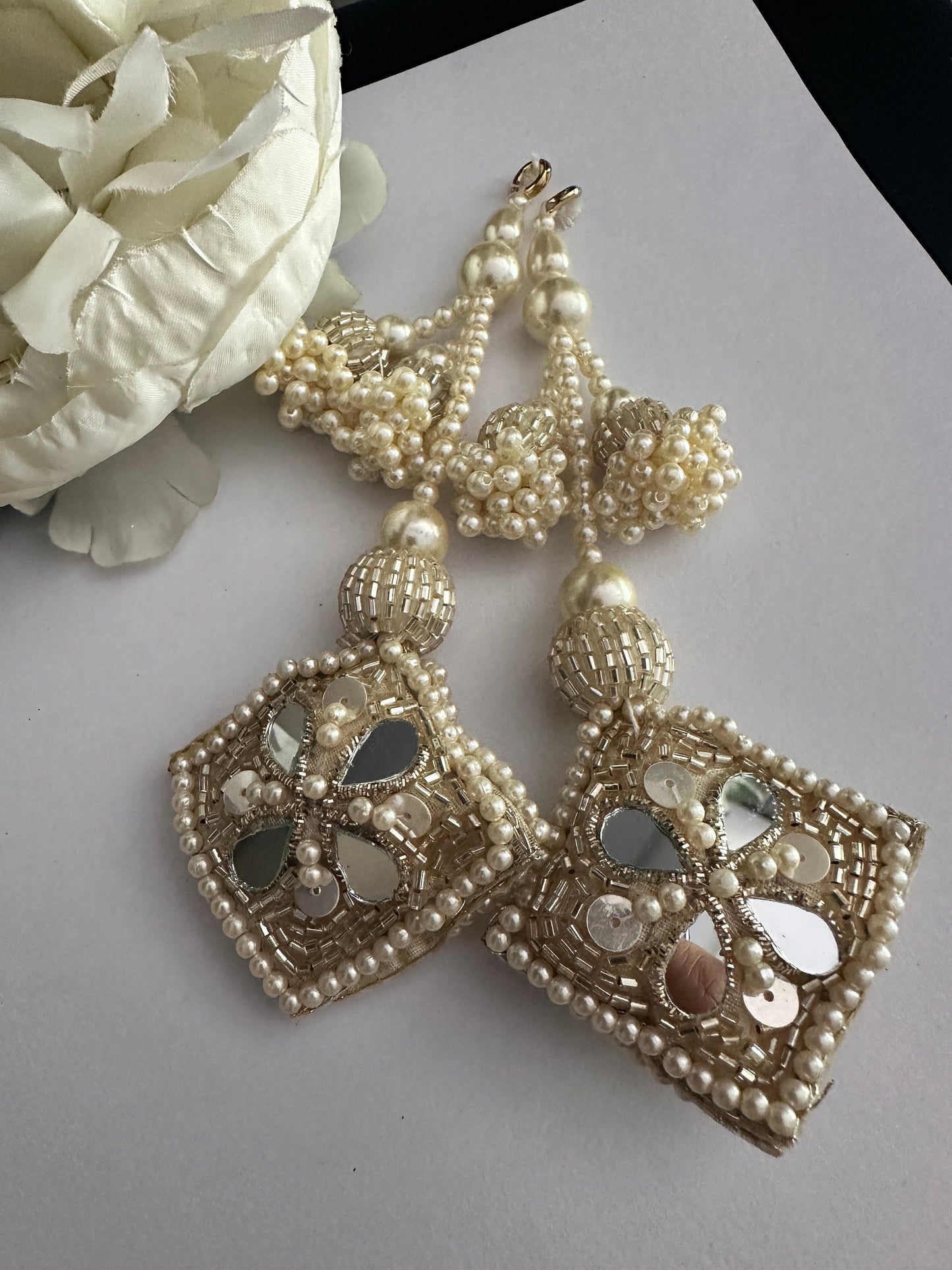 Gold Mirror Hanging Tassel Decorative Gold Tassel Latkan Multi String Latkan