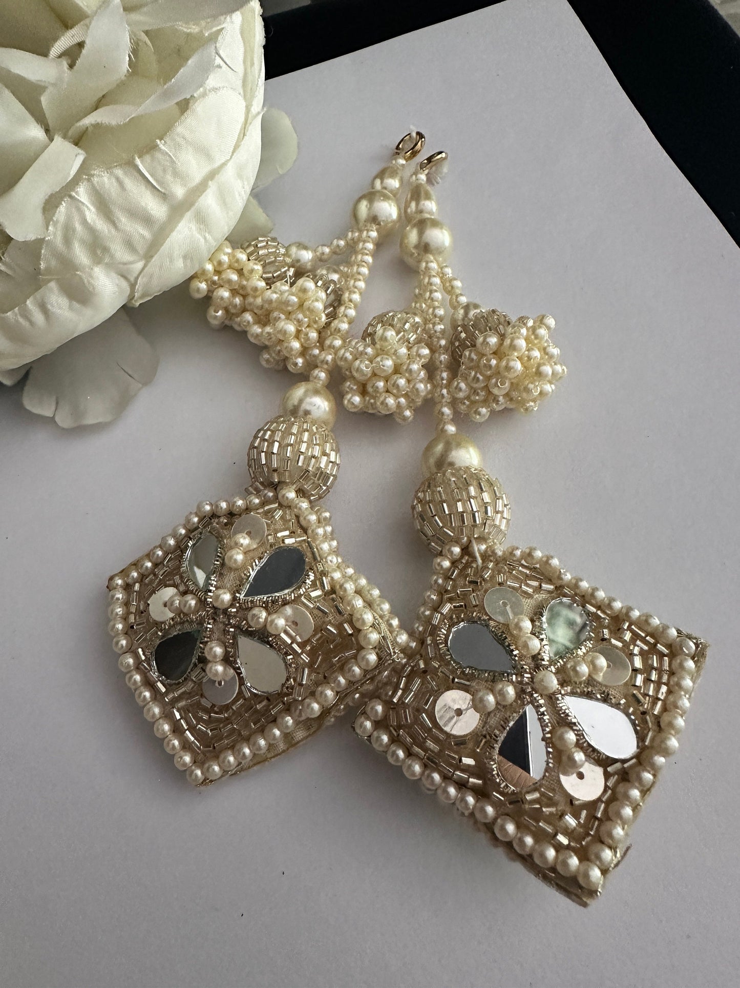 Gold Mirror Hanging Tassel Decorative Gold Tassel Latkan Multi String Latkan