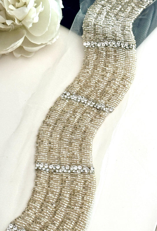 Gold lace trim, zircon lace, wedding lace, costume trim, saree embellishment