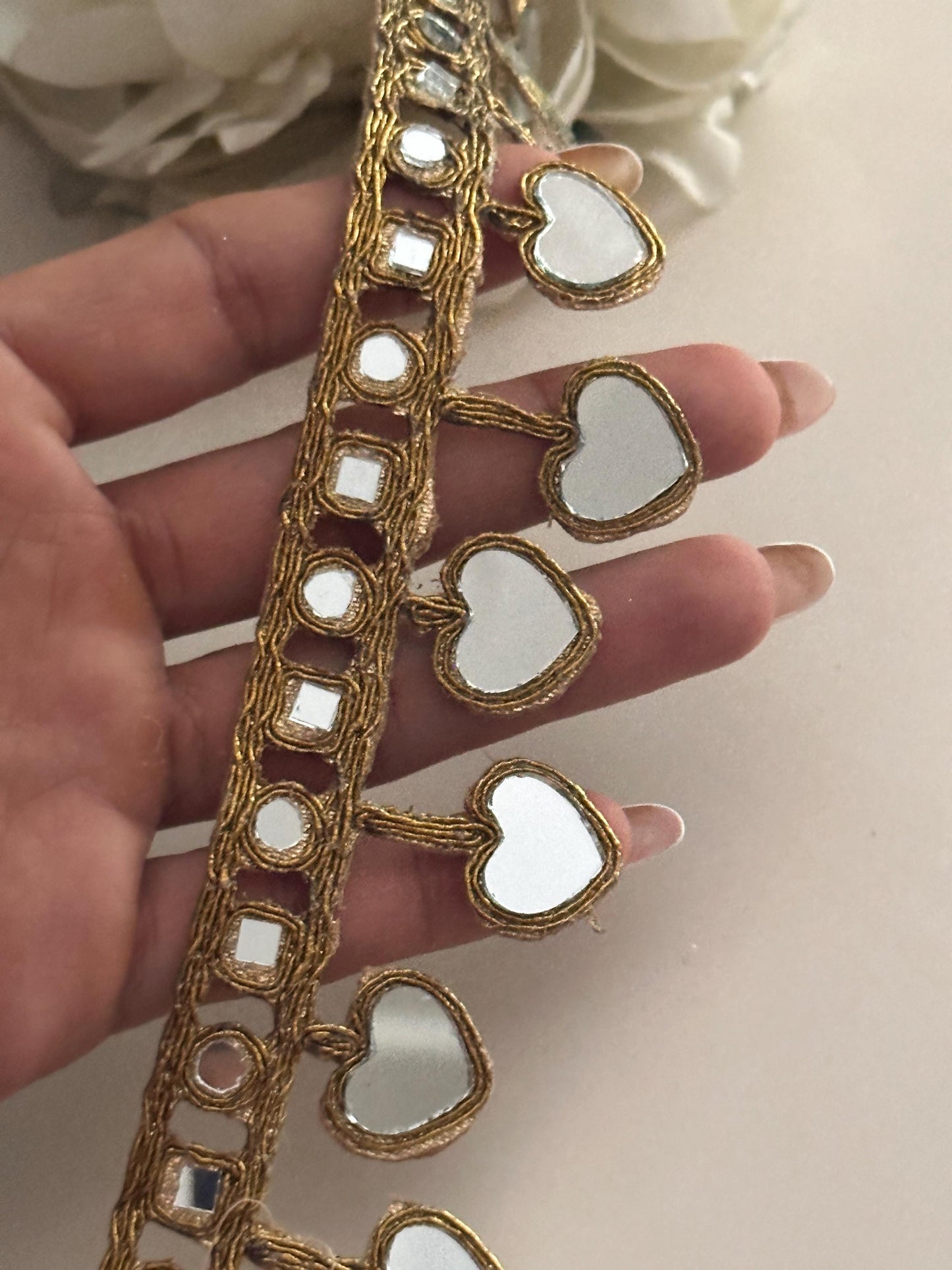 Luxury Heart Mirror Trim