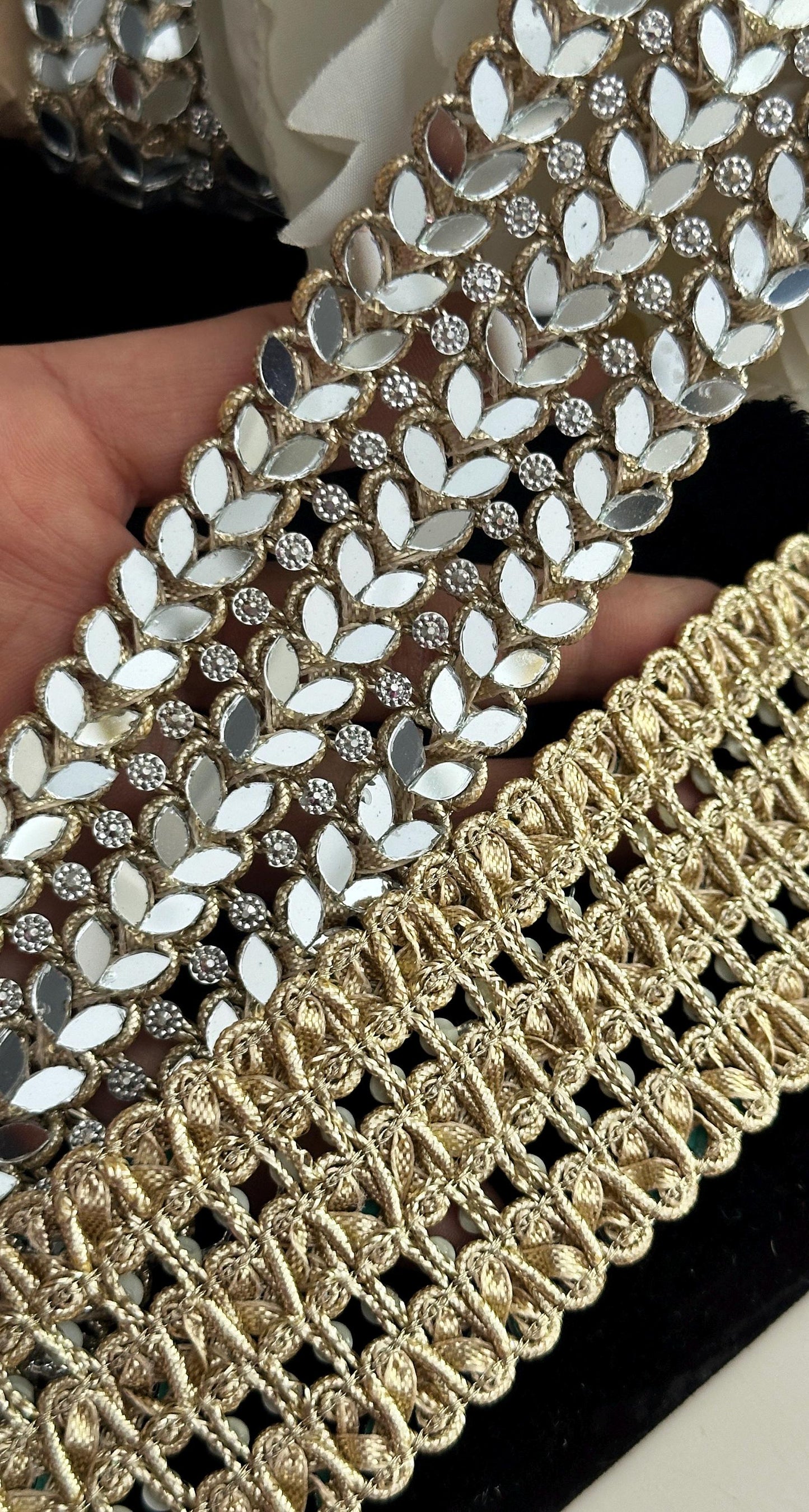 Glamorous Gold Mirror Belt
