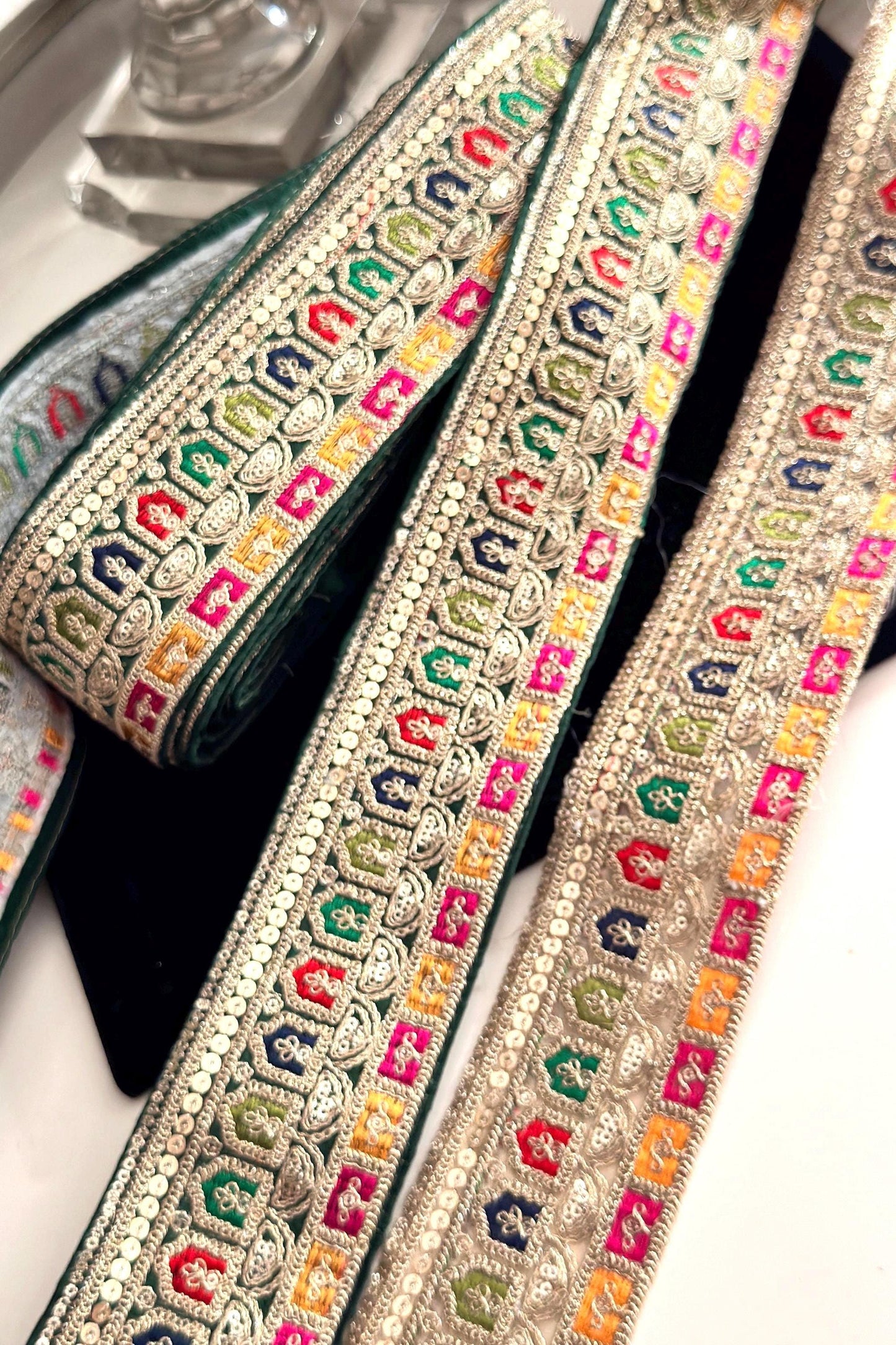 Indian Traditional Zari Sari Border For Bridal Fedtive Partry Lehnga Border