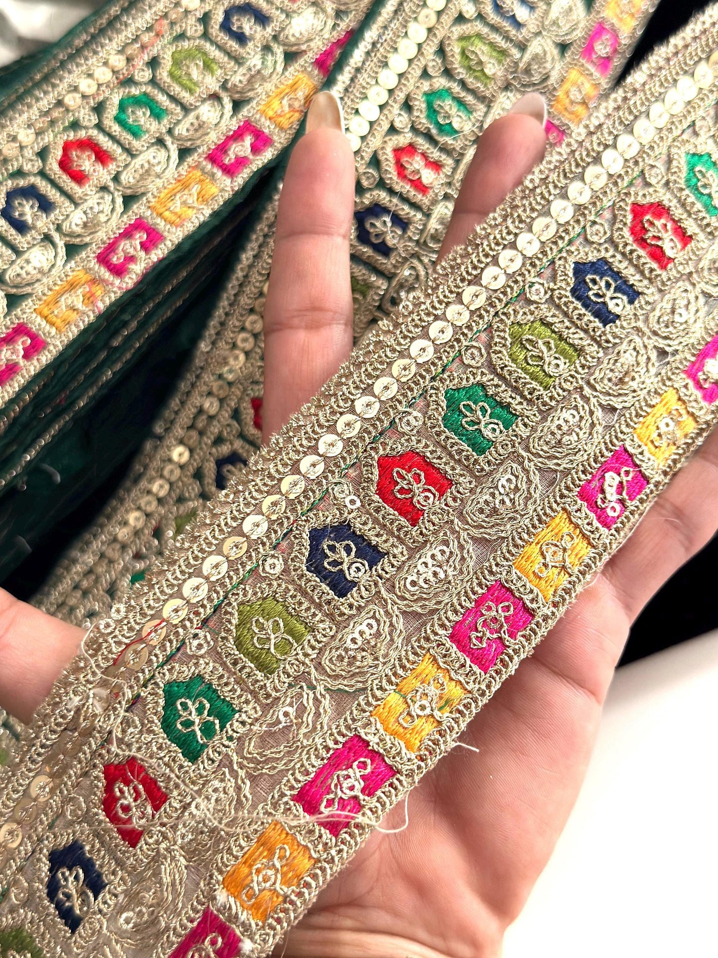 Indian Traditional Zari Sari Border For Bridal Fedtive Partry Lehnga Border