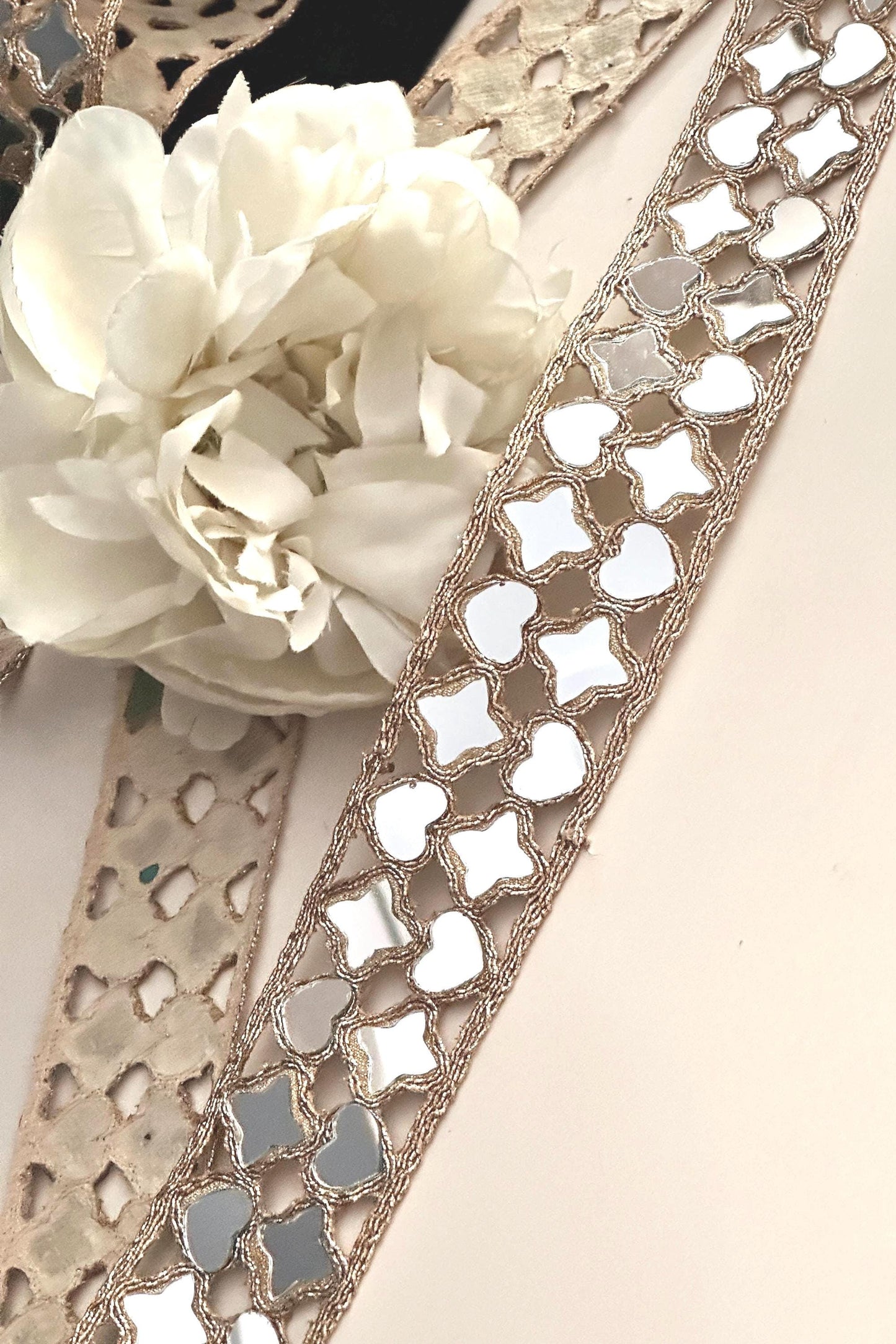 Bridal Choker Lace Heart Mirror Fabric Lace Custom Fashion Music Festival Accessory
