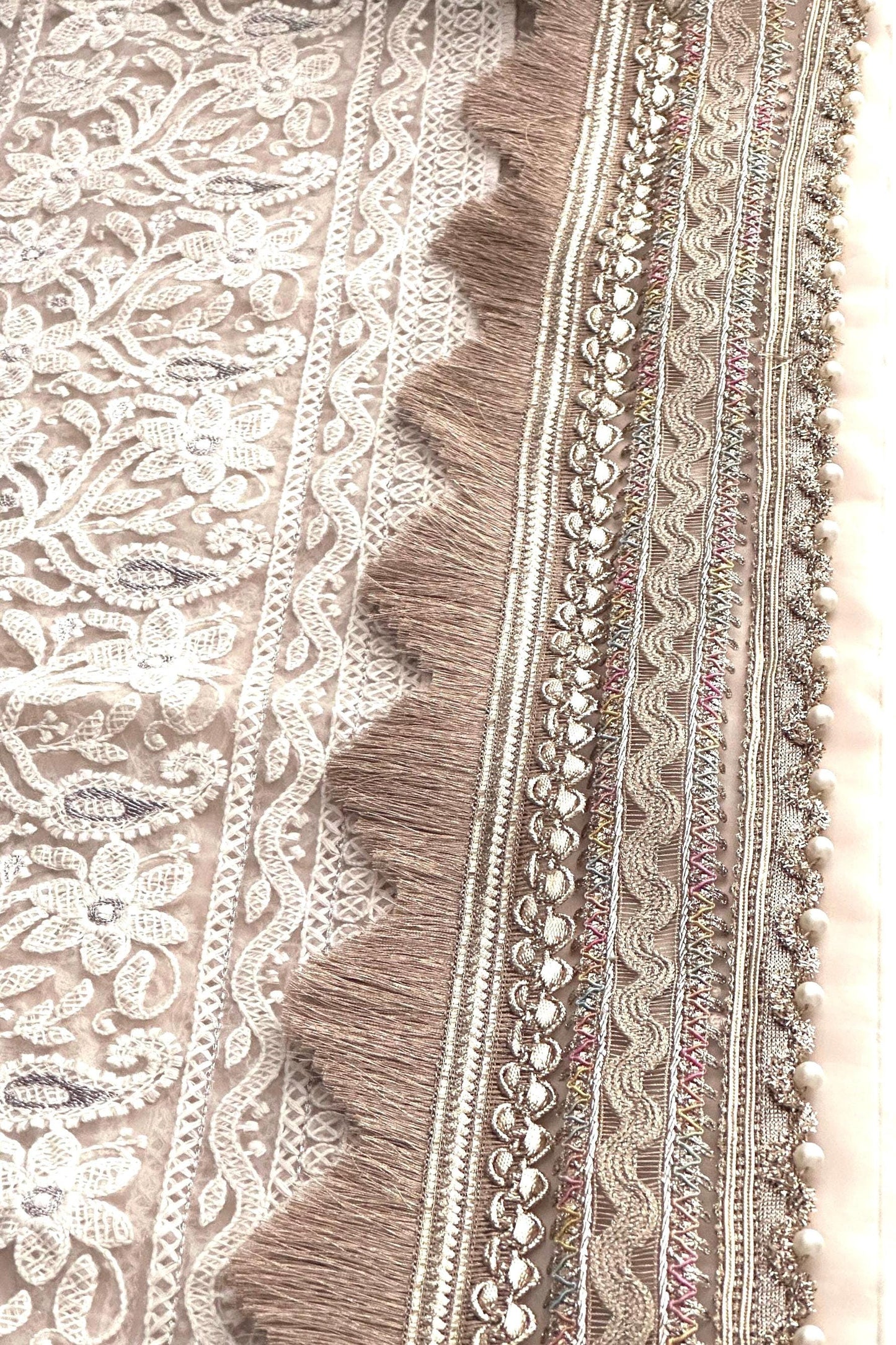 Gold Metallic Fringe Gold Trim Fringe Tassel Saree Border Lace Wedding Gown Tassel Lace Trim