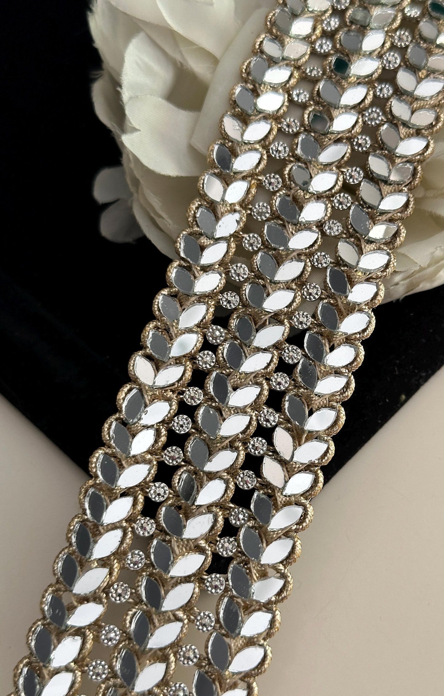 Glamorous Gold Mirror Belt