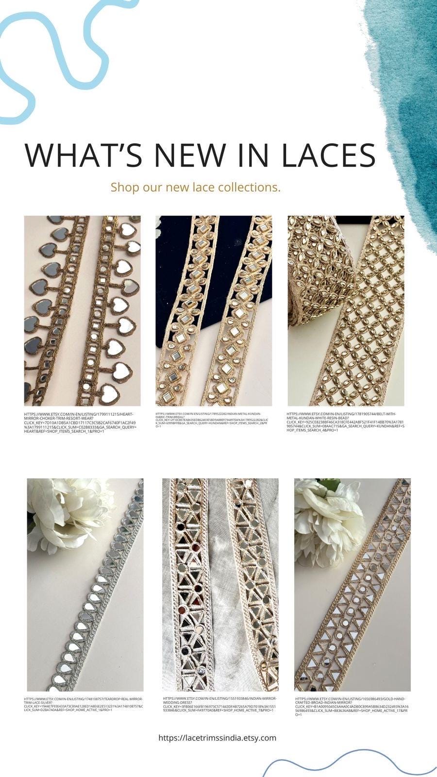 Bridal Choker Lace Heart Mirror Fabric Lace Custom Fashion Music Festival Accessory