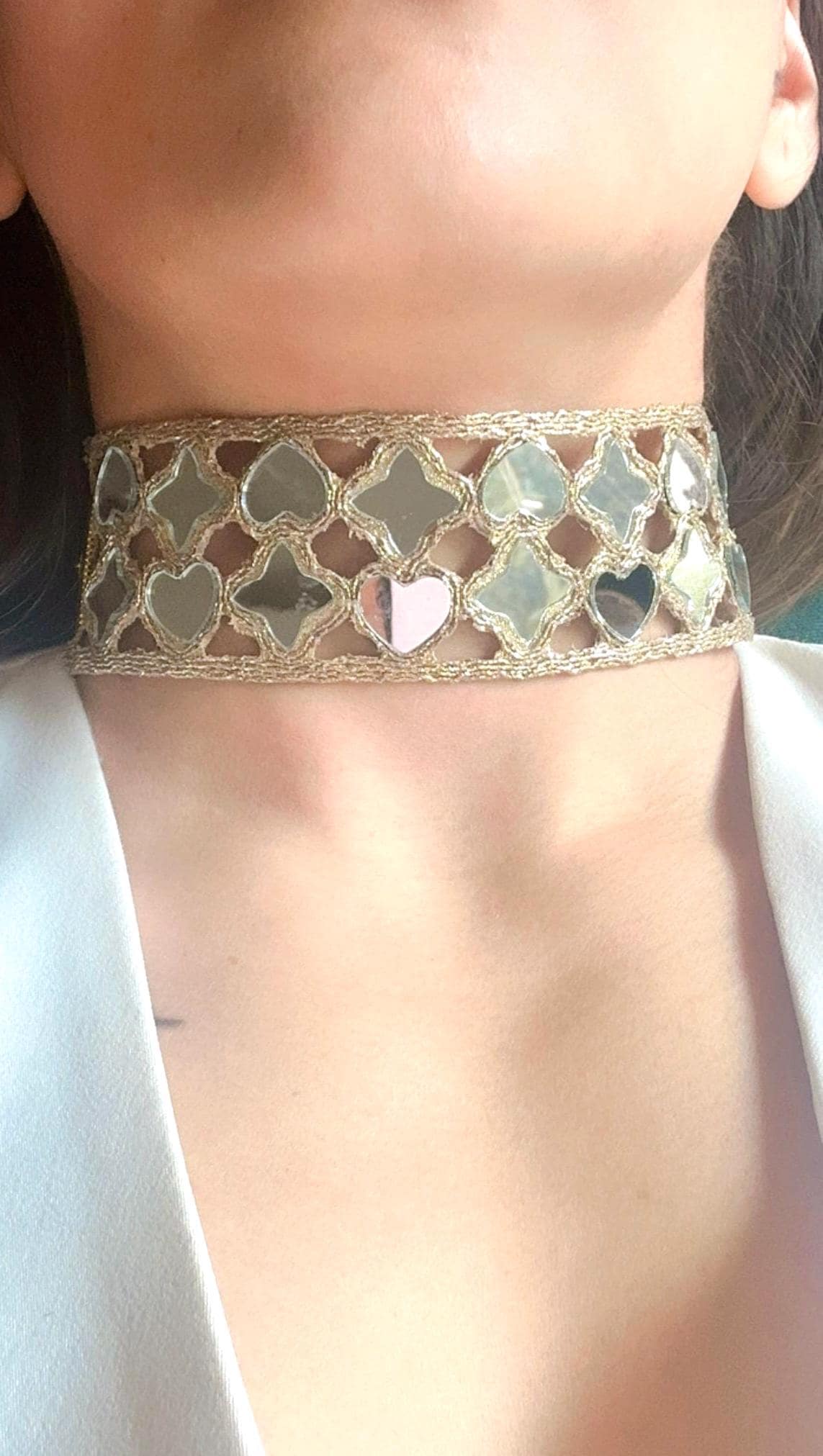 Love Choker Necklace Minimalist Love-Inspired Jewelry Dainty Everyday Necklace Gift For Her Handmade Lace Choker Party Statement Accessory