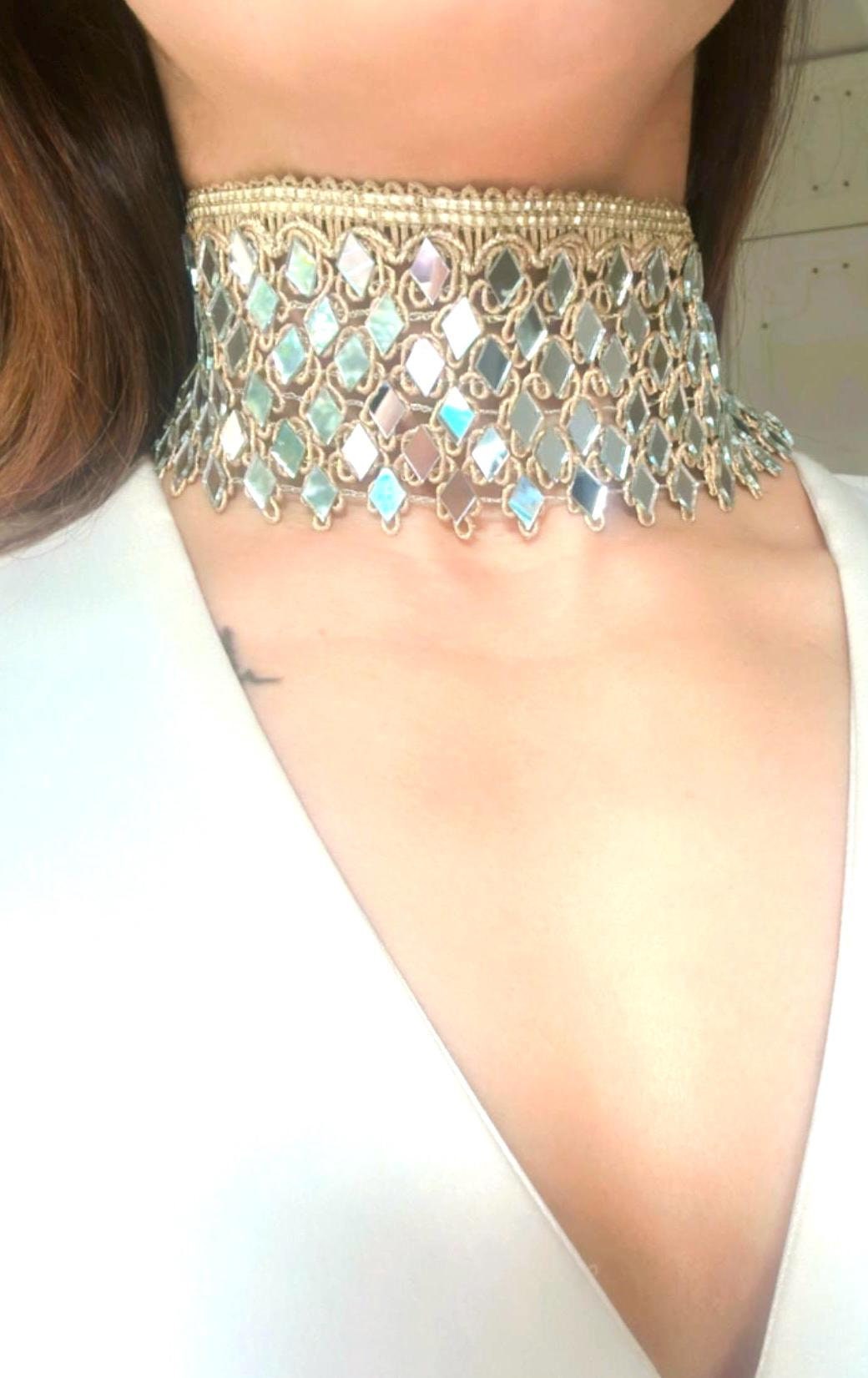 Elegant Layla Fabric Choker for Women Stylish Boho Statement Jewelry Necklace for Teen Adults Perfect