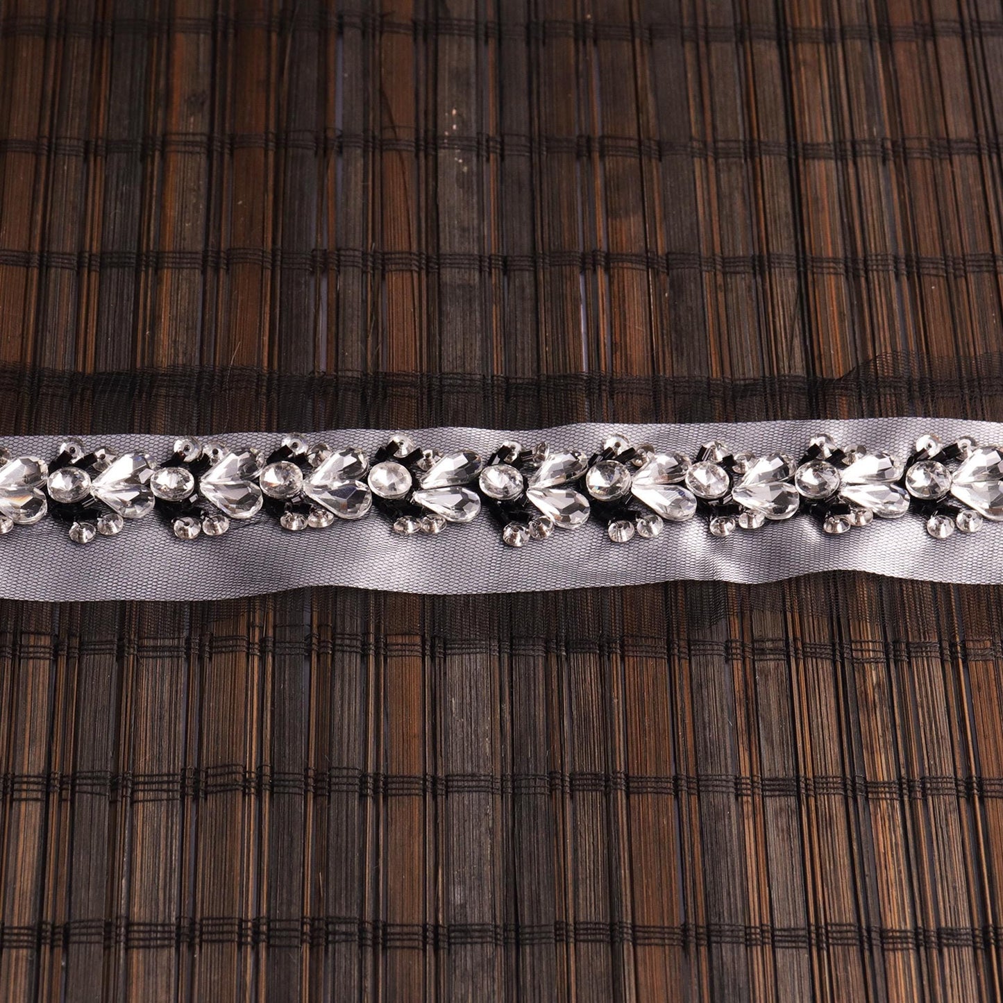 For Bridal Designers & DIY Enthusiasts: Handmade Luxury Rhinestone Crystal Lace Trim