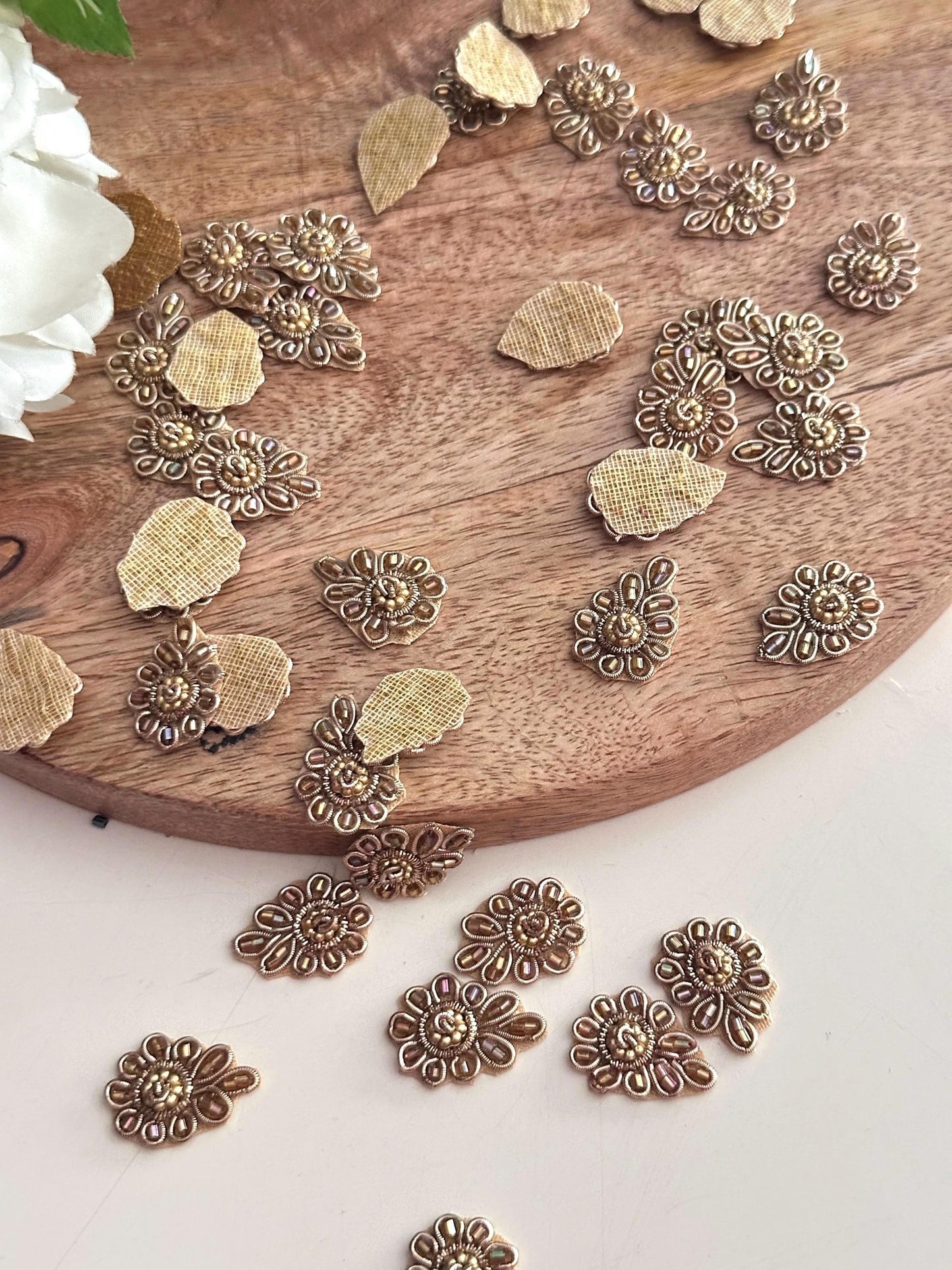 Embellishment Patch Glass Bead Applique