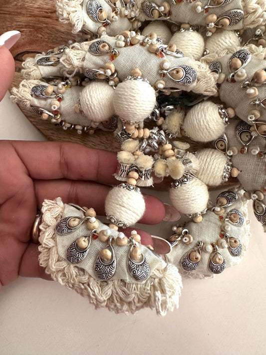 Handmade Boho Tassel with Wood Beads