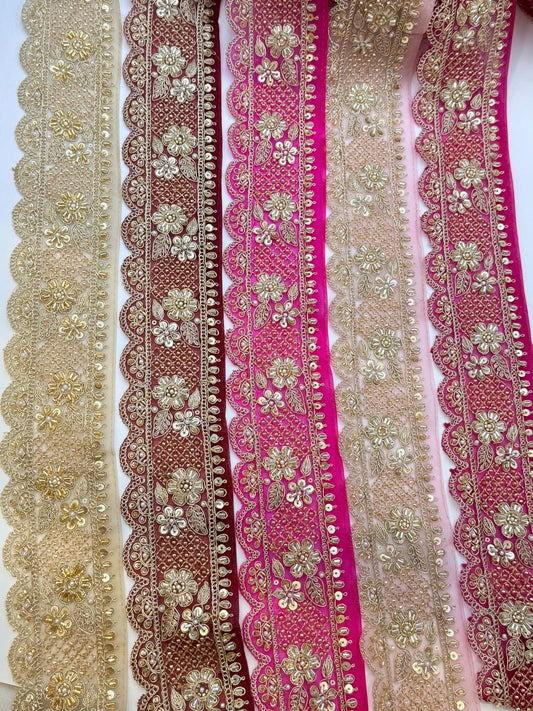Scalloped Embroidered Lace Trim