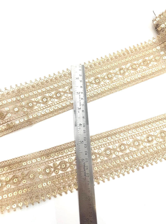 Champagne Gold Wedding Veil Trim