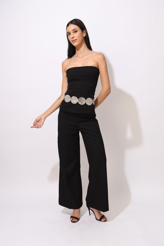 Handmade Mirror Crystal Waist Belt Jewelry Statement Accessory Circular disc Belt for Dress Saree Jumpsuit Fusion Wear