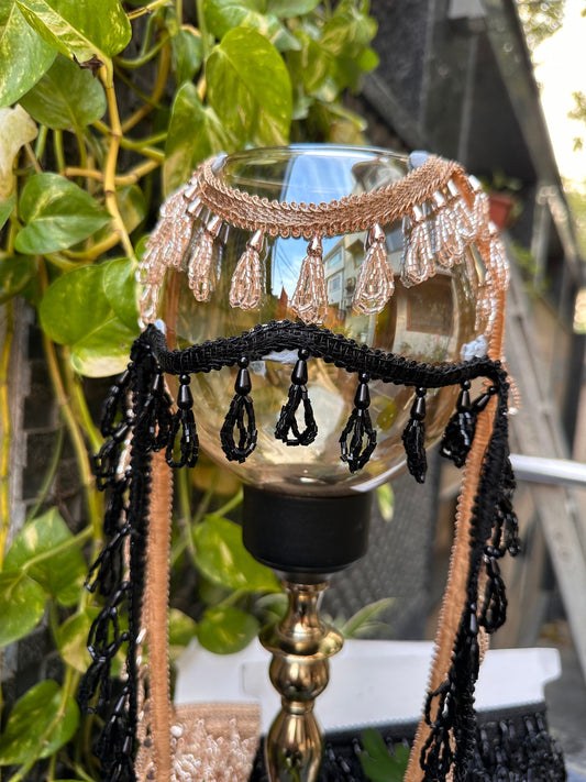 HandMade Glass Bead Bohemian Decorative Tassel Gothic Tassel Lace Belly Dance