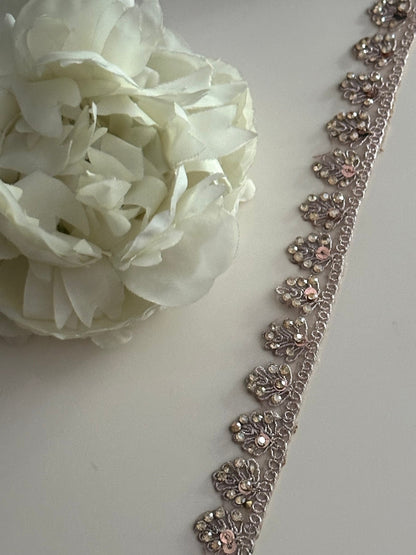 Subtle Beaded Zircon Trim