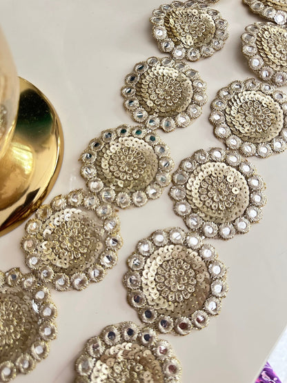 Crafting Gold Lace Trim