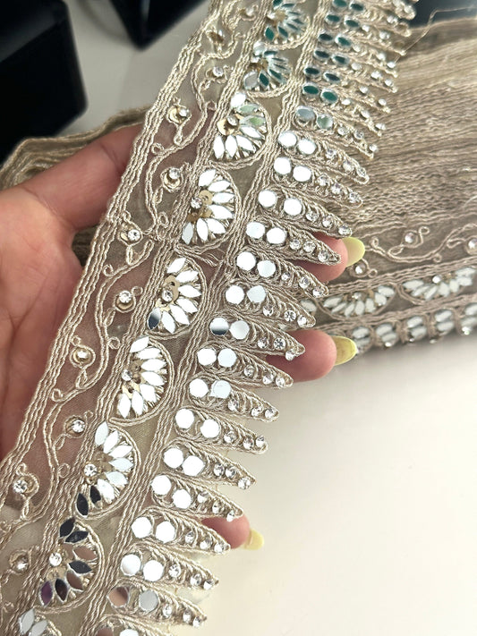 Pale Gold Elegant Lace