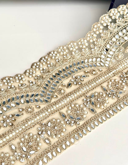 Veil Wedding Lace Pearl Veil Lace Sequin Embroidery Broad Wedding Gown Lace