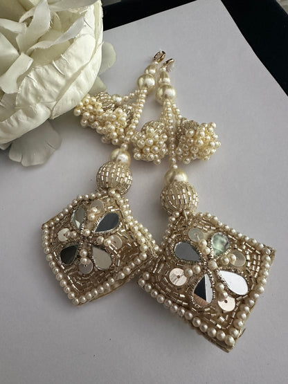 Gold Mirror Hanging Tassel Decorative Gold Tassel Latkan Multi String Latkan