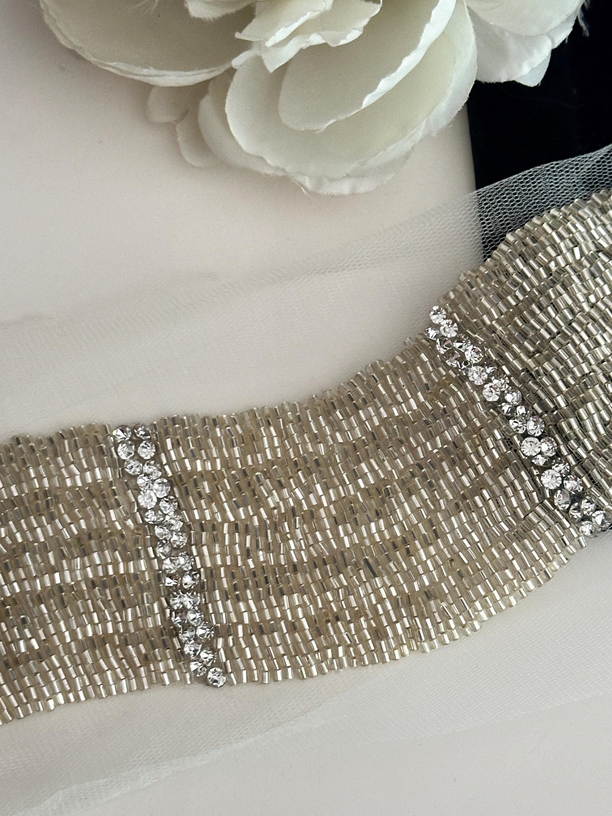Gold lace trim, zircon lace, wedding lace, costume trim, saree embellishment