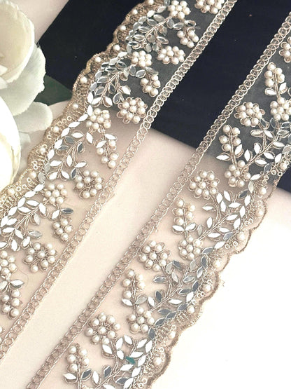 Light Gold Wedding Veil Lace Bridal Sash Flower Girl Headpiece Accessory