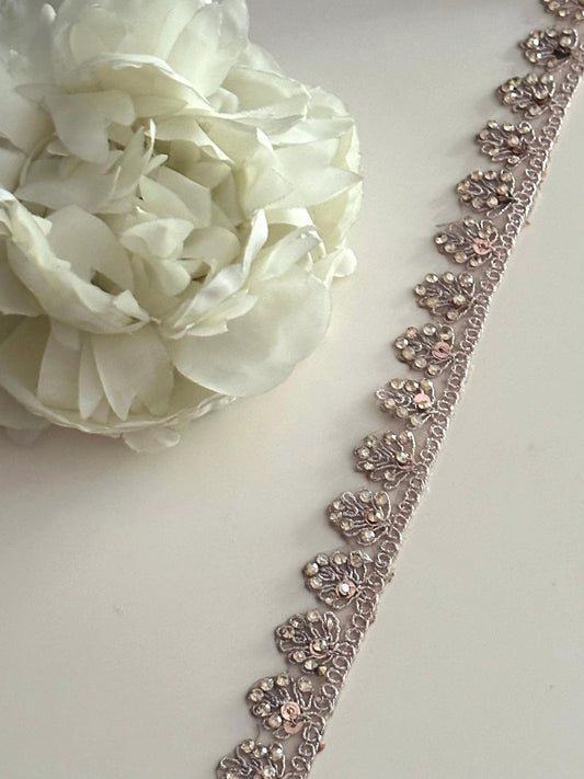 Subtle Beaded Zircon Trim