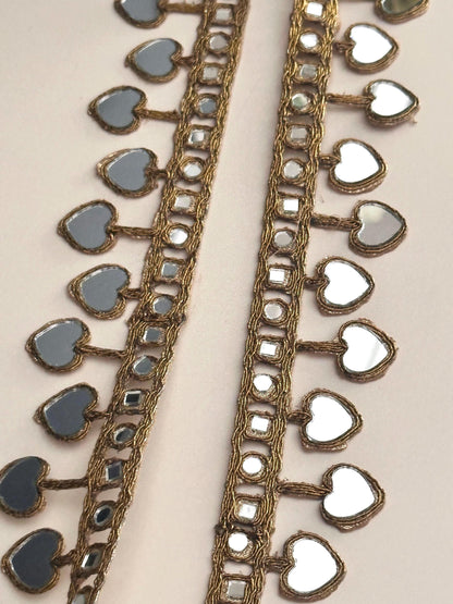 Luxury Heart Mirror Trim
