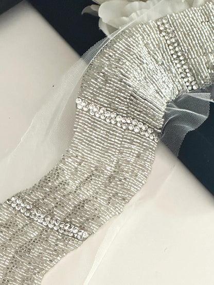 Bridal Rhinestone Belt Sash Wedding Dress Belt Crystal Bridal Belt