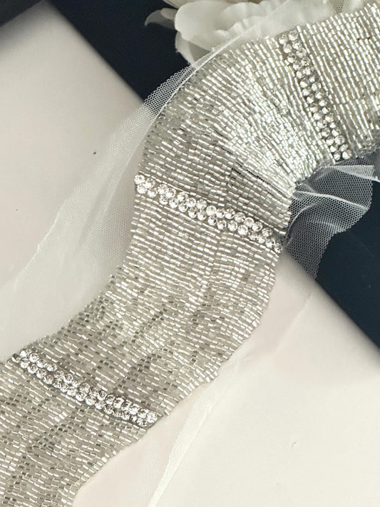 Bridal Rhinestone Belt Sash Wedding Dress Belt Crystal Bridal Belt