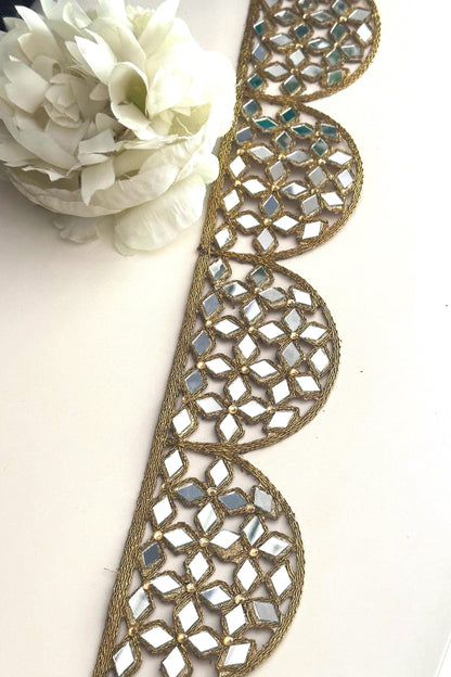 Scallop Antique Handcrafted mirror work Border Belts Kaftans Cinturon Espajo Wedding & party