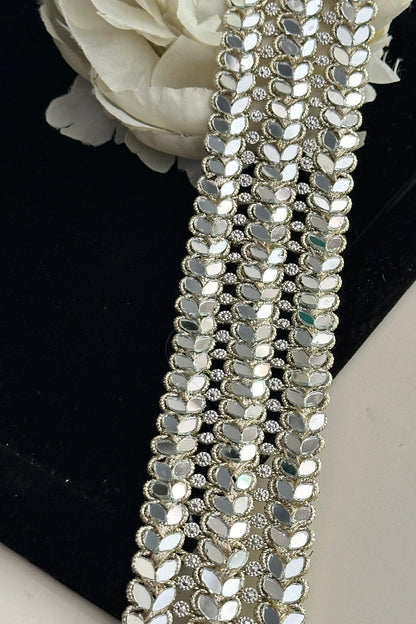 Sparkly Gold Mirror HandCrafted Bridal Belt Sash for Wedding Dress Festive