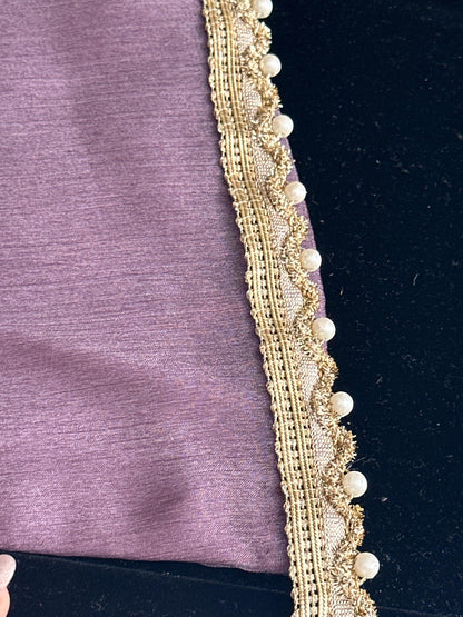 Pearl Seed Bead Fabric Fringe lace Indian embroidery lace trim for hats festive crafting supplies