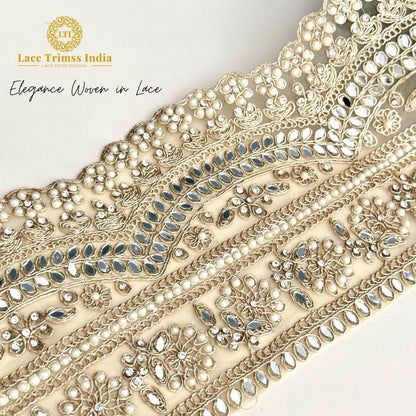 Veil Wedding Lace Pearl Veil Lace Sequin Embroidery Broad Wedding Gown Lace