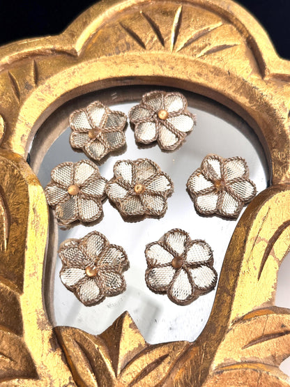 Applique Patch Bullion Zardosi Handmade 25pc Embellished Appliques Sewing