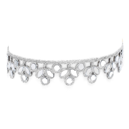 Boho Chic Leaf Design Neck Collar Choker - Nature-Inspired Jewelry for Her - Adjustable Clasp