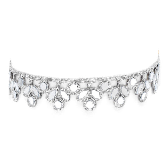 Boho Chic Leaf Design Neck Collar Choker - Nature-Inspired Jewelry for Her - Adjustable Clasp