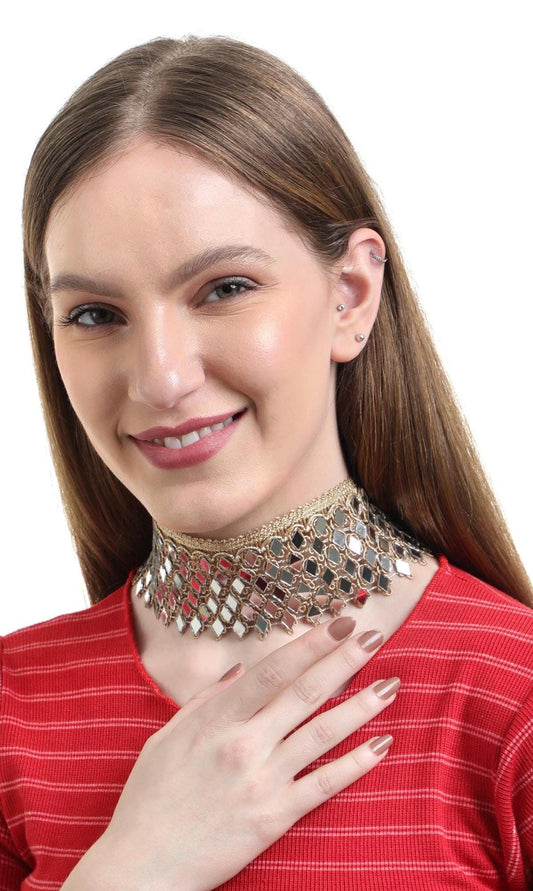 Elegant Layla Fabric Choker for Women Stylish Boho Statement Jewelry Necklace for Teen Adults Perfect
