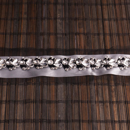 For Bridal Designers & DIY Enthusiasts: Handmade Luxury Rhinestone Crystal Lace Trim
